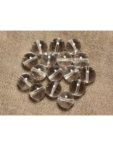 Fil 39cm 90pc environ - Perles Pierre Cristal...