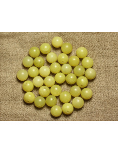 Cuentas de piedra - Jade limón 6 mm - Bolsa de 10 piezas... 2