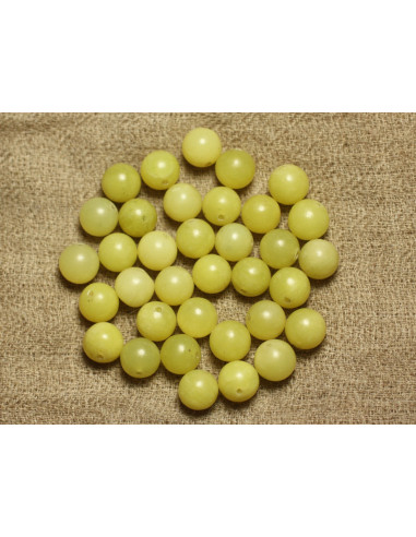 Fil 38cm 45pc environ - Perles Pierre Jade...