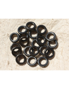 4 piezas - Cuentas de piedra - Círculos de hematita 16 mm...