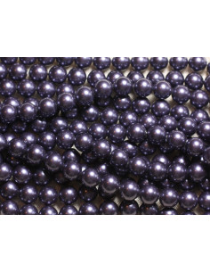 10 Stück - Perlen Perlmuttkugeln 8mm ref C5 Blau Indigo...