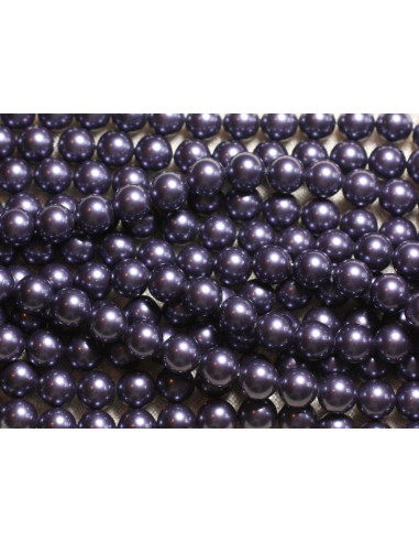 10pz - Palline Nacre Pearls 8mm ref C5 Indigo...