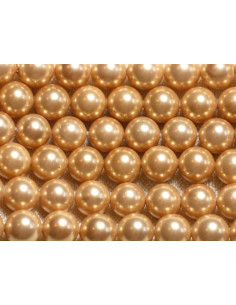 10pc - Pearls Nacre Balls 8mm ref C12 Golden Yellow...