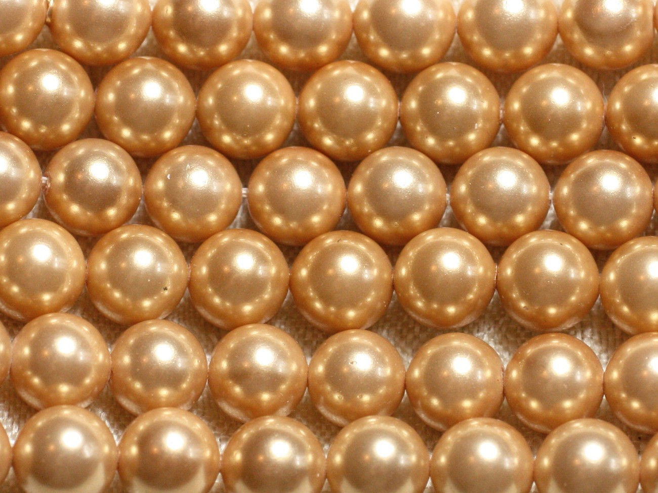 10pc - Perles Coquillage Nacre Boules 8mm Jaune Doré irisé - 4558550004109