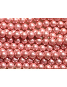 10 piezas - Perlas de nácar Bolas de 8 mm ref C2 Rosa...