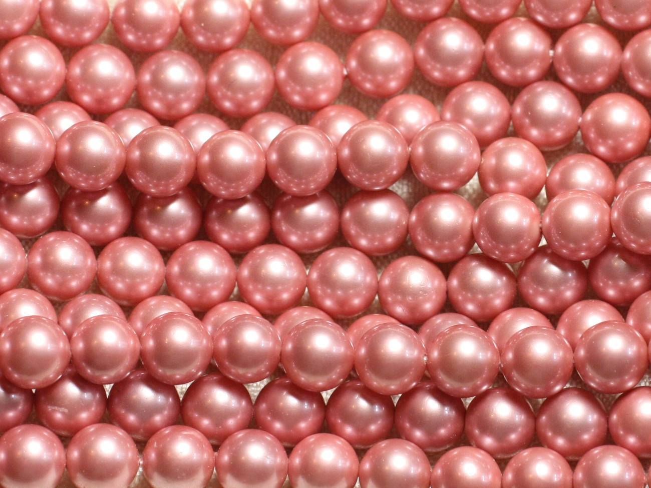 10Stk - Perlen Perlmuttkugeln 8mm ref C2 Pink Salmon 4558550004246