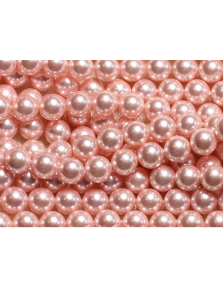 10 piezas - Cuentas de nácar Bolas de 8 mm ref C3 Rosa Pastel 4558550004093