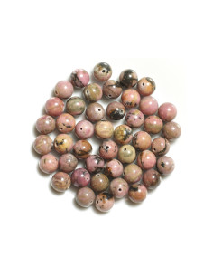 10pc - Perles de Pierre - Rhodonite Boules 4mm - 8741140000896 2