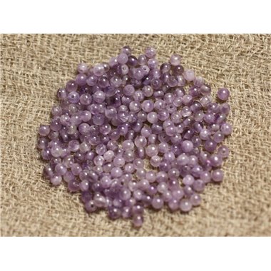 30pc - Perles Pierre Améthyste Boules 1.5mm violet mauve - 7427039749664
