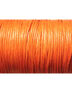 5 metros - Cordón de algodón encerado 1,5 mm Naranja...