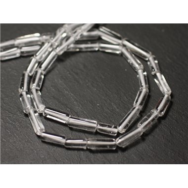 10pc - Perles de Pierre - Cristal Quartz Tubes 5-14mm - 8741140012271