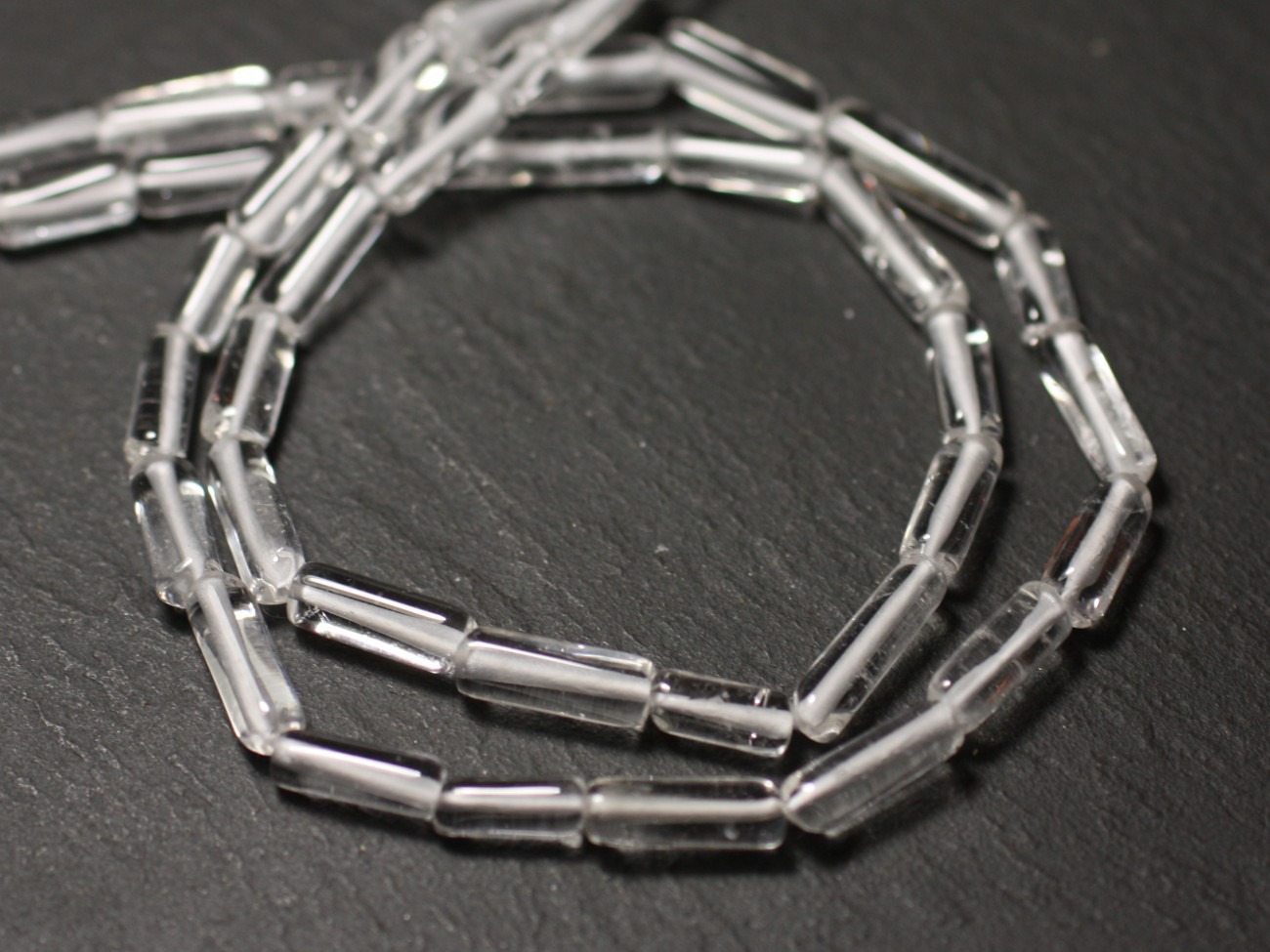 10pc - Perles de Pierre - Cristal Quartz Tubes 5-14mm - 8741140012271
