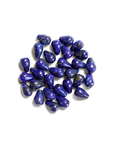 Thread 39cm 31pc approx - Stone Beads - Lapis Lazuli Drops 12x8mm