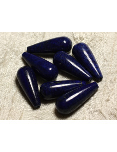 2pc - Perles de Pierre - Lapis Lazuli Gouttes 20x10mm - 8741140019850 2