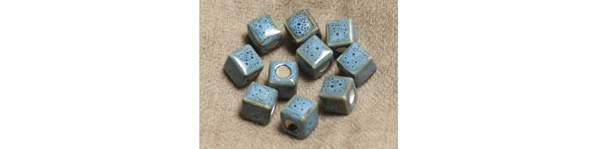 perles céramique cubes