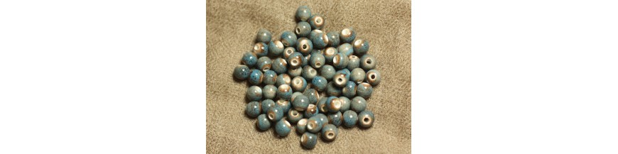 6mm round ceramic beads
