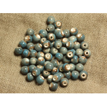 Rondes 6mm Perles Céramique