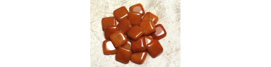 Jade teintée carrés cubes losanges