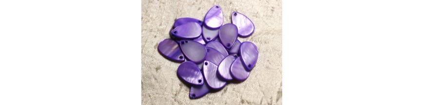 Gouttes 20mm Nacre