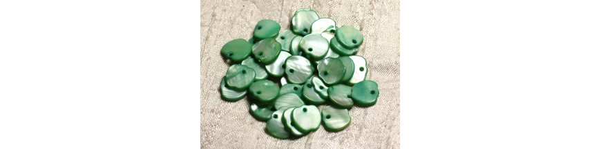 pendentifs breloques nacre pommes