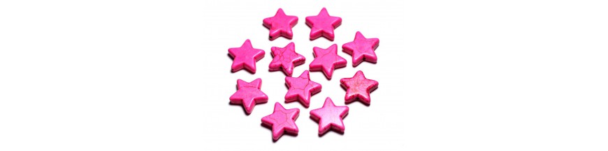 Synthetic Turquoise Beads Stars