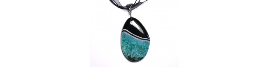 Collares colgantes de ágata