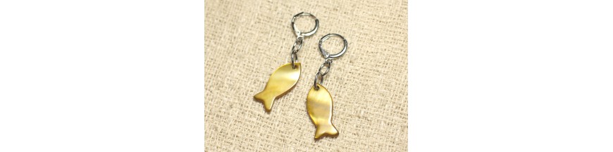 Boucles Oreilles Nacre