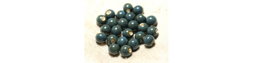 Perline in ceramica porcellana