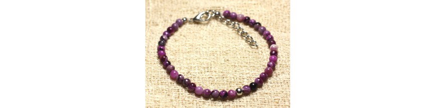 Bracelets pierres 4mm