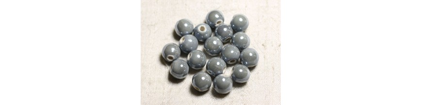 Perline in ceramica tonde da 14 mm