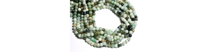 Perles  Jade Naturel 