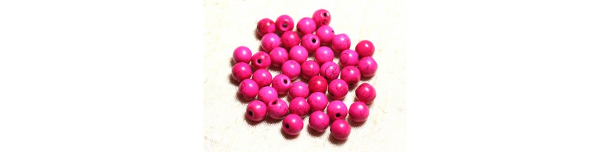 Boules 8mm Turquoise Synthèse