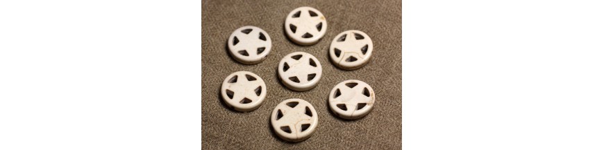 Stars Circles Beads Turquoise Synthesis 
