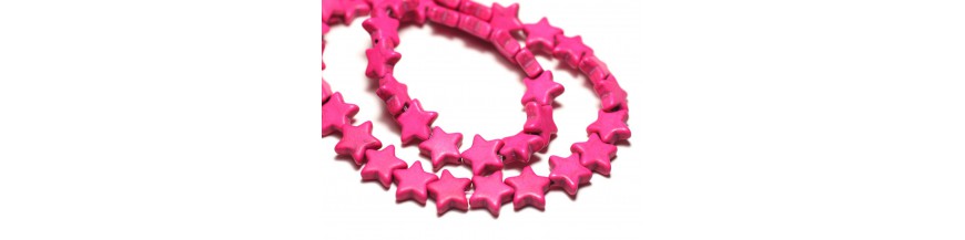 Stars 12mm Synthetic Turquoise Beads 