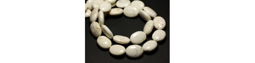 Oval 20x15mm Synthetic Turquoise Beads 