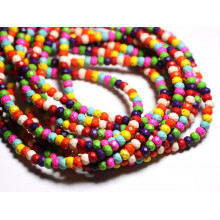 Rondelles Andere synthetische türkisfarbene Perlen 