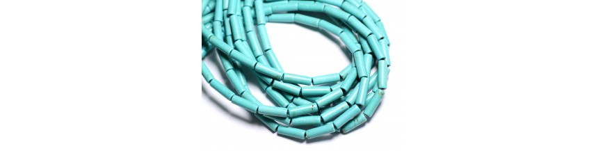 Synthetic Turquoise Beads Tubes 