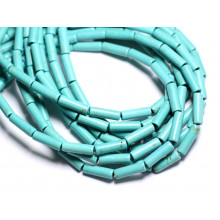 Tubes Perles Turquoise Synthèse 
