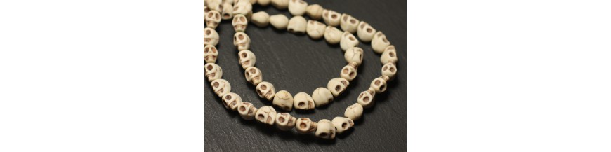 Gru perline turchesi sintetiche da 8 mm