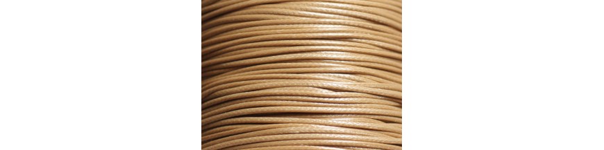 Gewachste Baumwolle 1mm Fadenschnüre