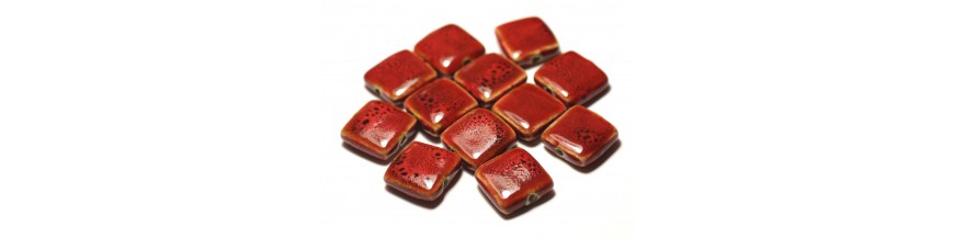 Diamante quadrato perline in ceramica