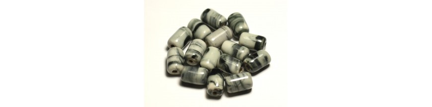 Barili di tubi di perle di ceramica