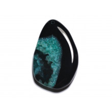 Agate Quartz Blue Green Pendants Stones