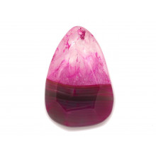 Agate Quartz Rose Fuchsia Pendentifs Pierres