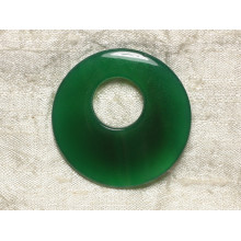 Agate Verte Donuts Pendentifs Pierres