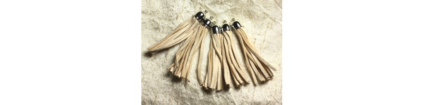 Wildleder Pom Poms