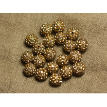 Perline in polimero 8mm e 10mm strass rotondi