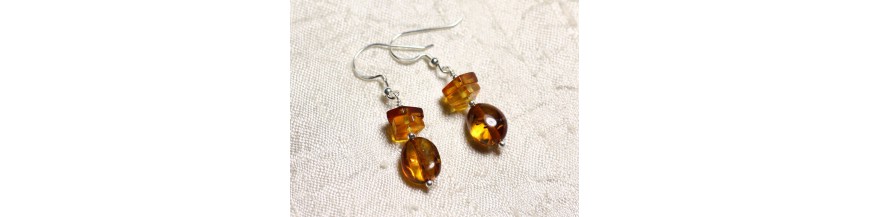Amber earrings