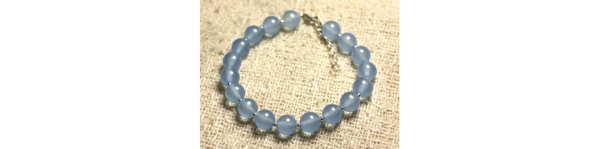 Braccialetti con pietre di giada colorate