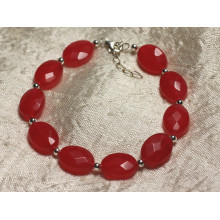 Faceted Oval Jade Bracelets 